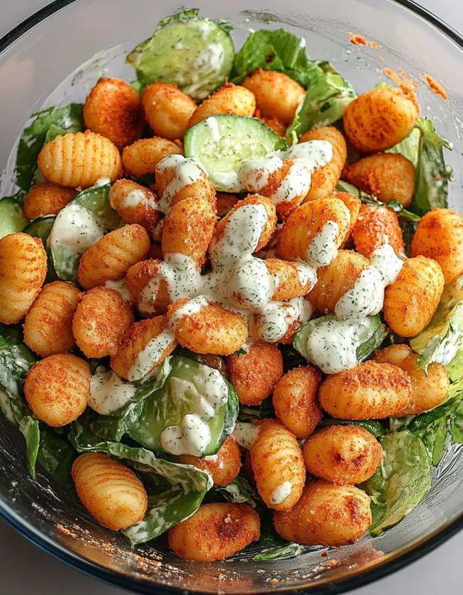 Veganer Gnocchi-Salat